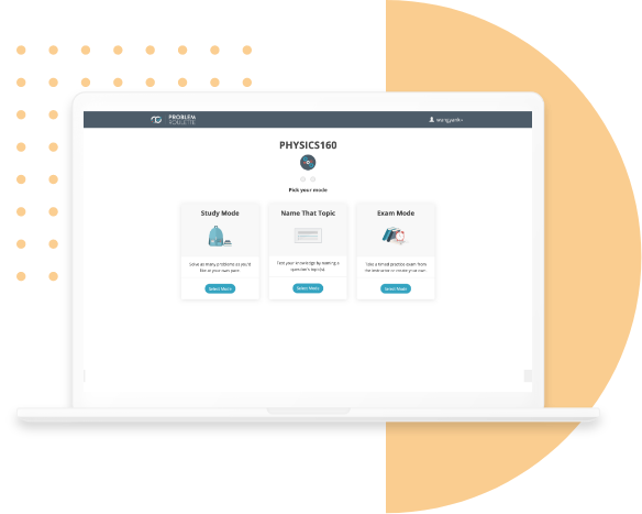 different study modes interface